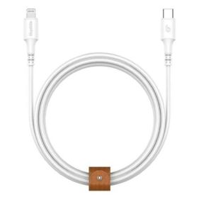 BLUPEBBLE POWERFLOW USB-C TO USB-C 60 WATTS CABLE 1.2 METER,WHITE + ANCHOR FOUR