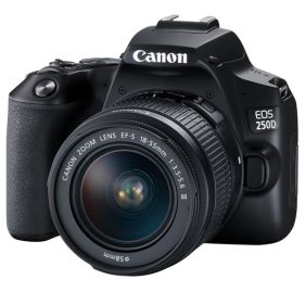 Canon EOS250D EFS 18-55MM DC III + EF 75-300MMF4-5.6 III Black KIT (EOS250DKIT1)