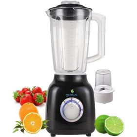 GRATUS BLENDER / 350 WATTS, 2 IN 1 , 1.5 LTR JAR, MILL JAR, STAINLESS STEEL CROSS BLADE, 2 PROGRAMS, LED LIGHT DIAL