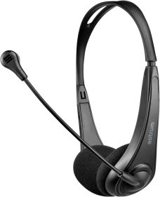 ASTRUM HS110 HEADSET WIRE STEREO, AUX IN FOR AUDIO AND MIC,ADJUSTABLE HEADBAND & MIC, VOLUME CONTROLLER,ÃƒÆ’Ã‚Â¢ÃƒÂ¢Ã¢â€šÂ¬Ã…Â¡Ãƒâ€šÃ‚Â¬ÃƒÆ’Ã¢â‚¬Å¡Ãƒâ€šÃ‚Â  IDEAL FOR PC CALL, SLEEK BLACK