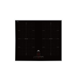 MIILLEN Built in Induction hob, 60 cm Black Glass, 4 Heating Zones, 7000W, Combination zone, MIH 602 BL, 3 Year Warranty