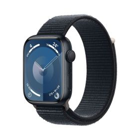 APPLE WATCH SERIES 9 GPS 45MM MIDNIGHT ALUMINIUM CASE WITH MIDNIGHT SPORT LOOP