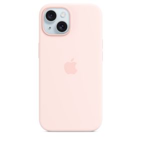 APPLE IPHONE 15 SILICONE CASE WITH MAGSAFE - LIGHT PINK