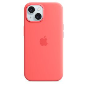 APPLE IPHONE 15 SILICONE CASE WITH MAGSAFE - GUAVA