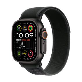 Apple Watch Ultra 2 GPS + Cellular 49mm Black Titanium Case with Black Trail Loop - M/L (2024) 