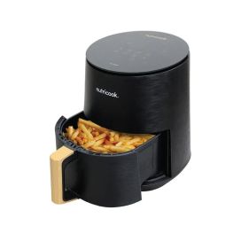 NUTRICOOK AIR FRYER MINI 8 PRESET PROGRAMS WITH BUILT-IN PREHEAT FUNCTION, 3 L, 1500 W, BLACK