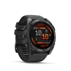 GARMIN FENIX 8 - 51 MM, AMOLED SLATE GRAY WITH BLACK SILICONE BAND