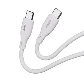 Blupebble PowerFlow PD60W USB-C to USB-C Cable 1.2M White 