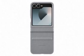 Samsung Flip6 Flap Vegan Leather Case Gray (EF-VF741PJEGWW)