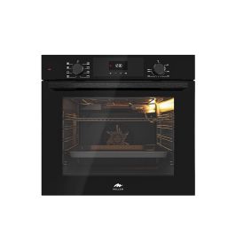 MILLEN MEO 6002 BB 73L Electric Oven - Energy Class A, 8 Cooking Modes, 60 cm, SCHOTT Double Glass Door, Glass finish, Mechanical and Touch Control with Timer, 3 Year Warranty