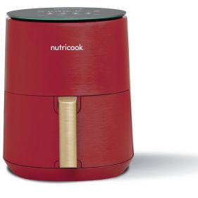 NUTRICOOK AIR FRYER MINI 8 PRESET PROGRAMS WITH BUILT-IN PREHEAT FUNCTION, 3 L, 1500 W, RED