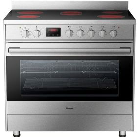 Hisense 5 Burner Ceramic Electric Cooking Range, 90x60 cm, Stainless Steel, HFEC90545X