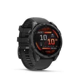 GARMIN FENIX 8 - 47 MM, AMOLED SLATE GRAY WITH BLACK SILICONE BAND