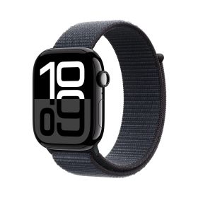 Apple Watch Series 10 GPS 42mm Jet Black Aluminium Case with Ink Sport Loop (2024) 