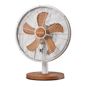 CROWNLINE TABLE FAN / 12 ,WOOD COLOR