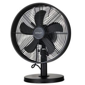 CROWNLINE TABLE FAN / 12 ,BLACK COLOR